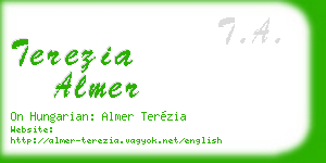 terezia almer business card