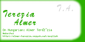 terezia almer business card